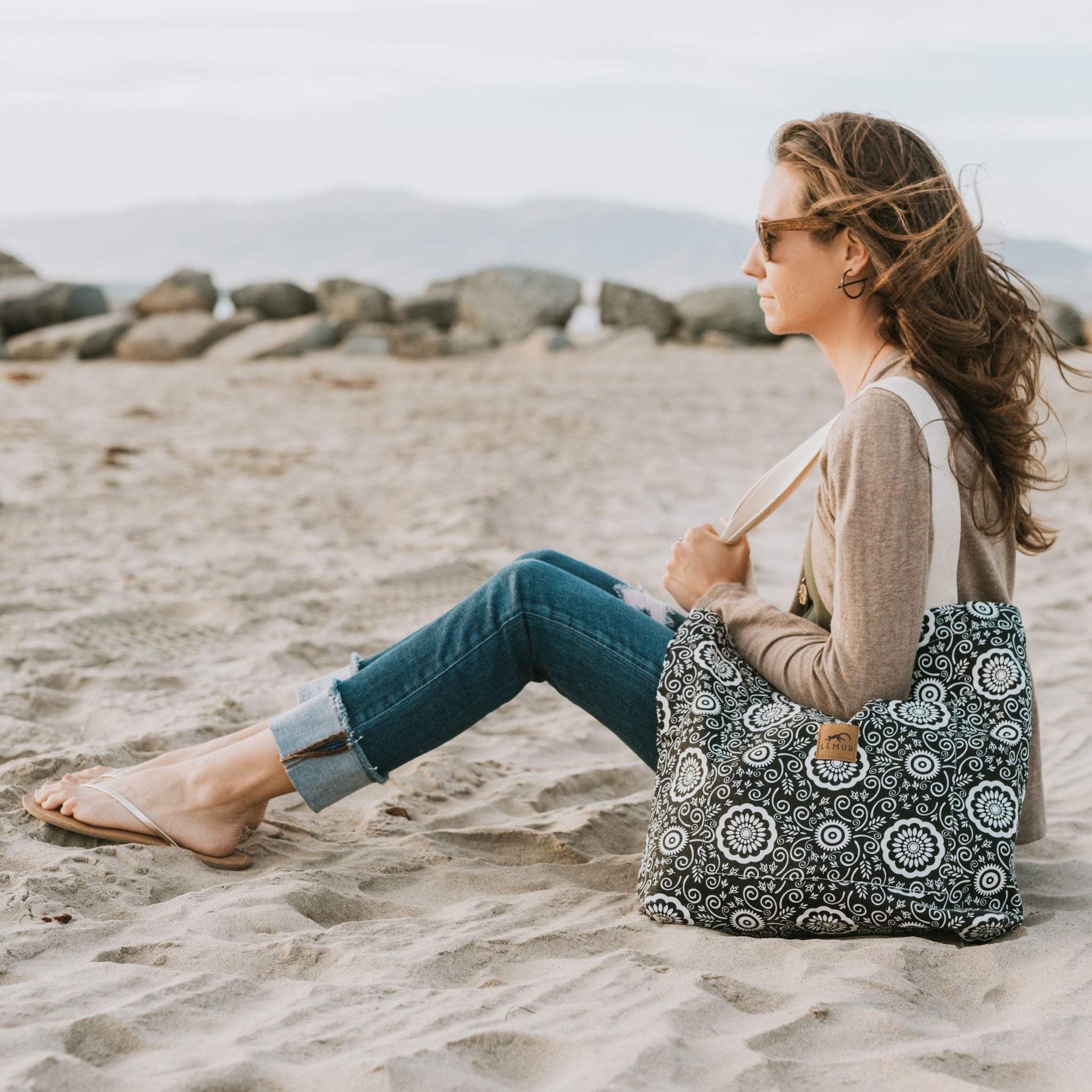 Floral Shopping Tote Bag