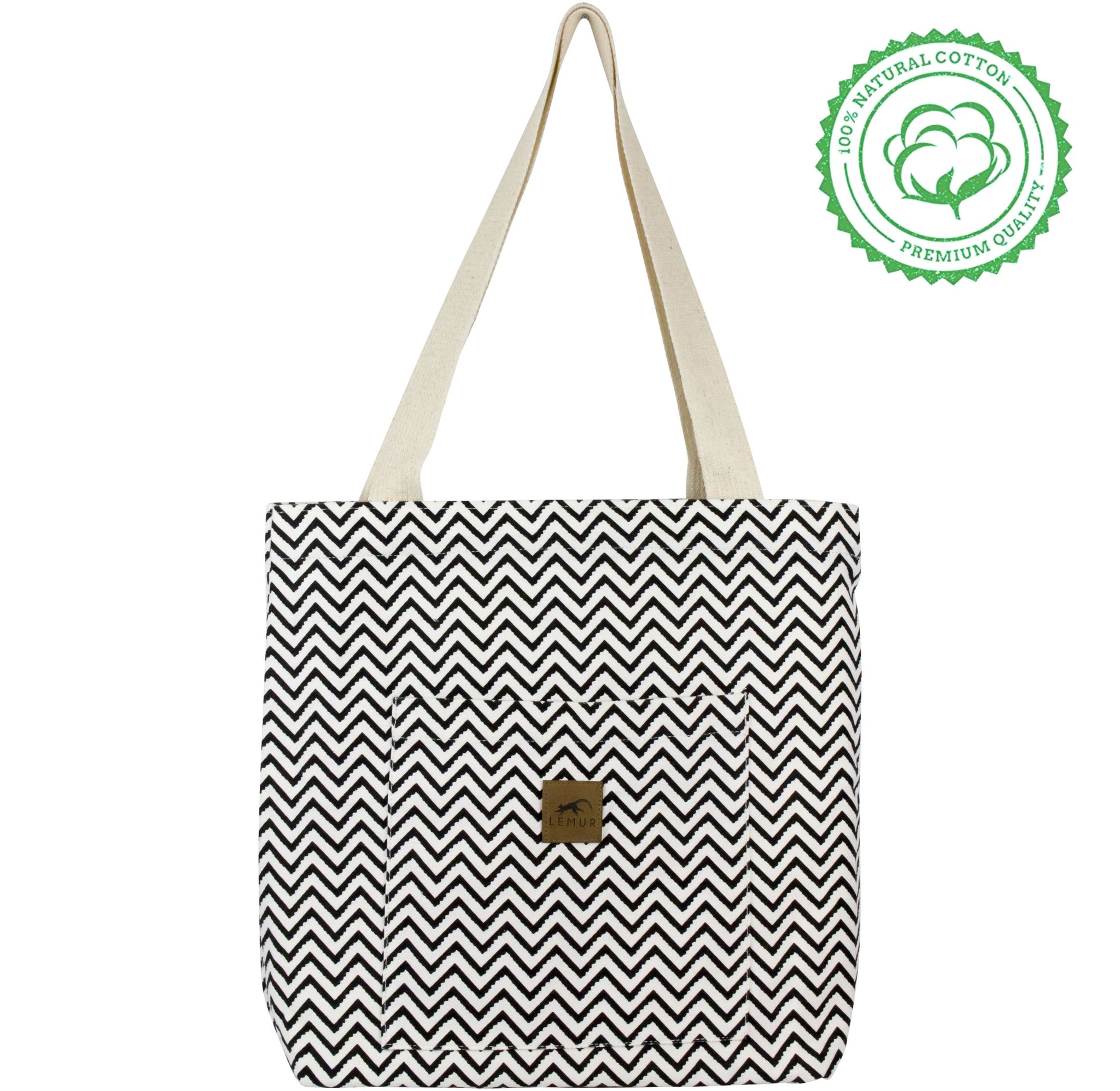 Zig Zag Shopping Tote Bag