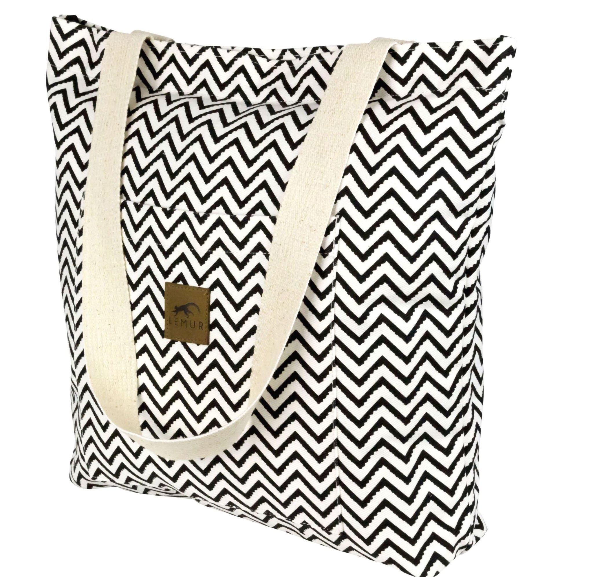 Zig Zag Shopping Tote Bag