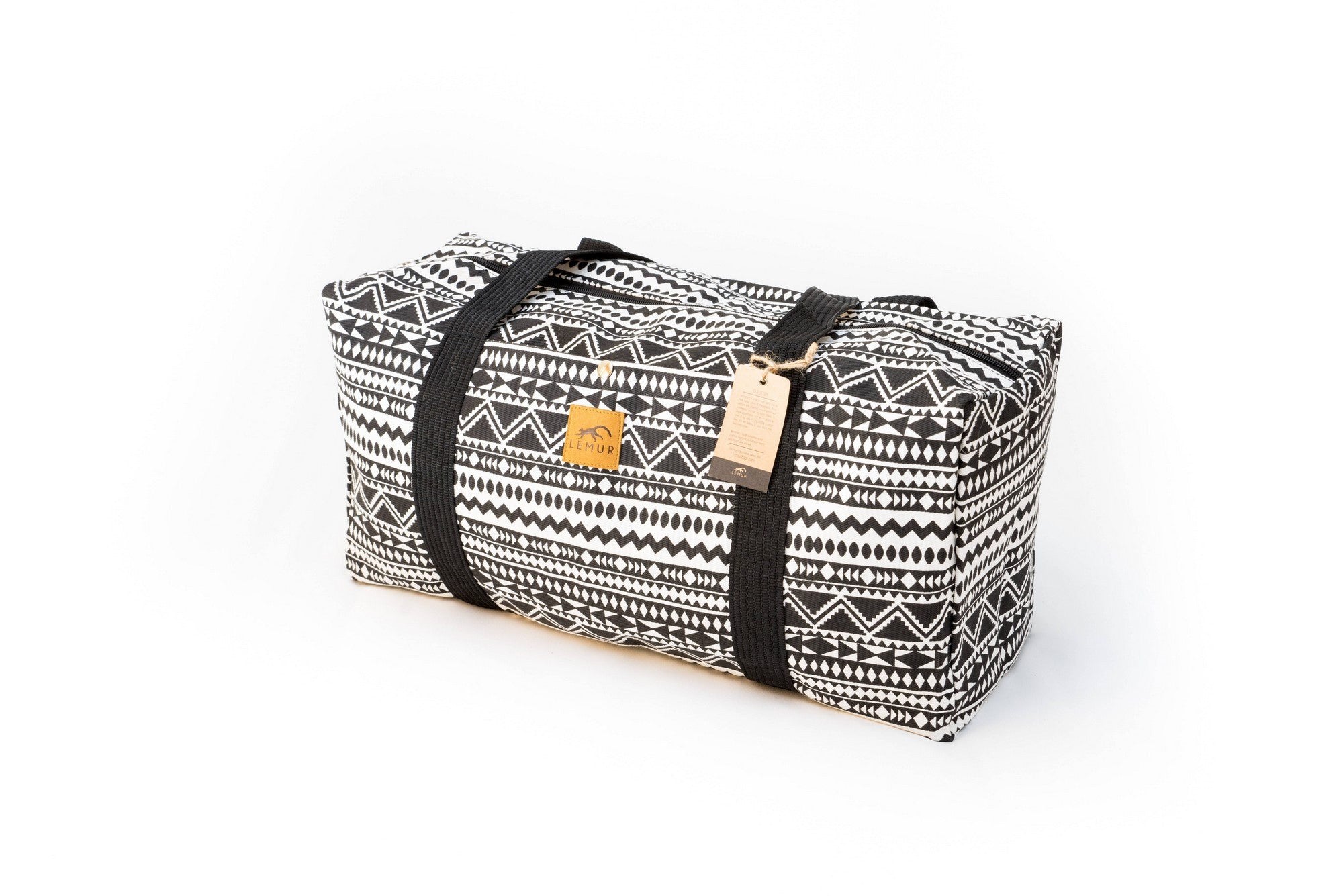 Canvas Duffel Bag - Canvas Duffel Bag - Gym Or Sports Bag, Carry-On Travel Luggage By Lemur Bags (Aztec Tribal)