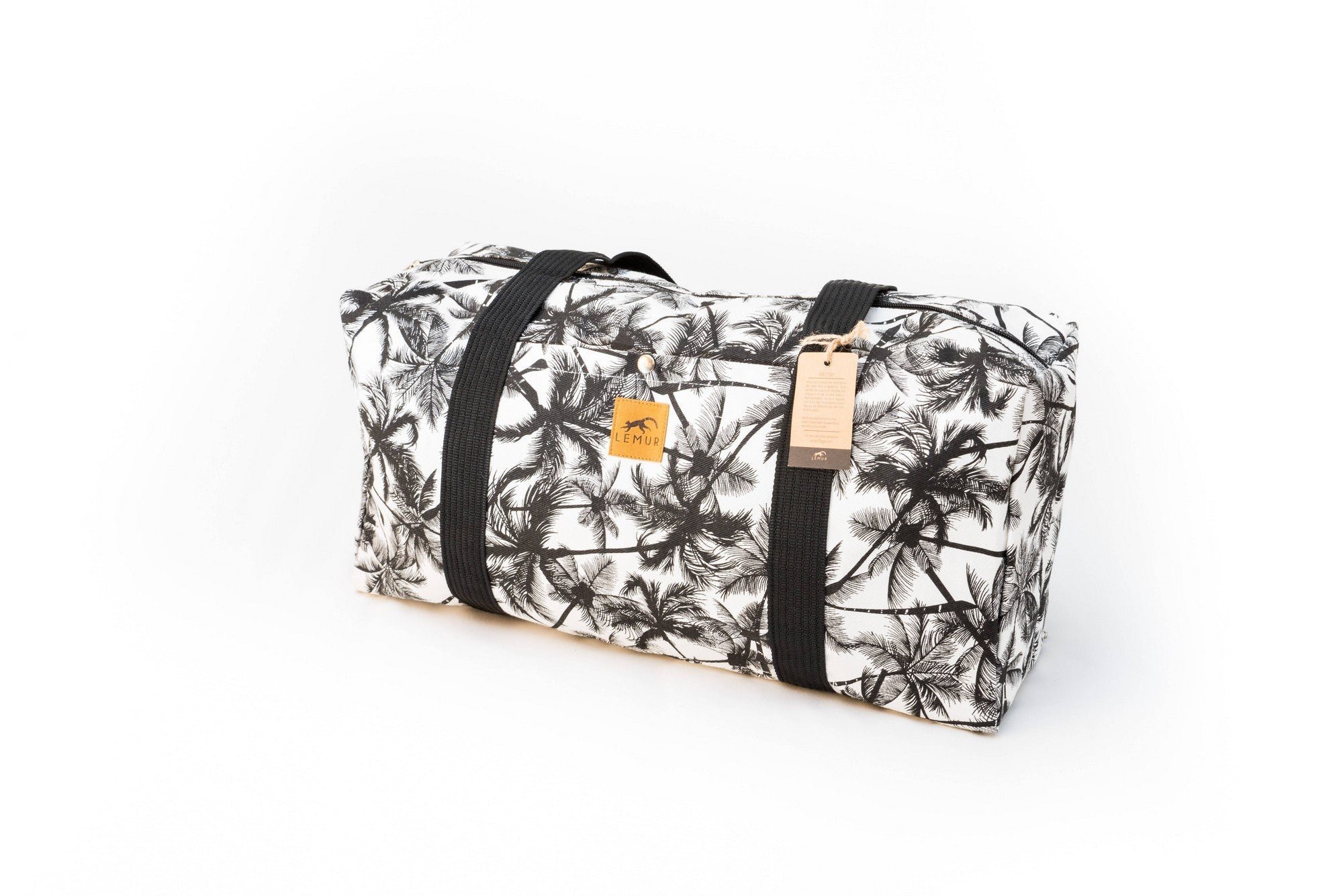 Tropical Palm Canvas Duffel Bag Carry on travel Lemur Bags